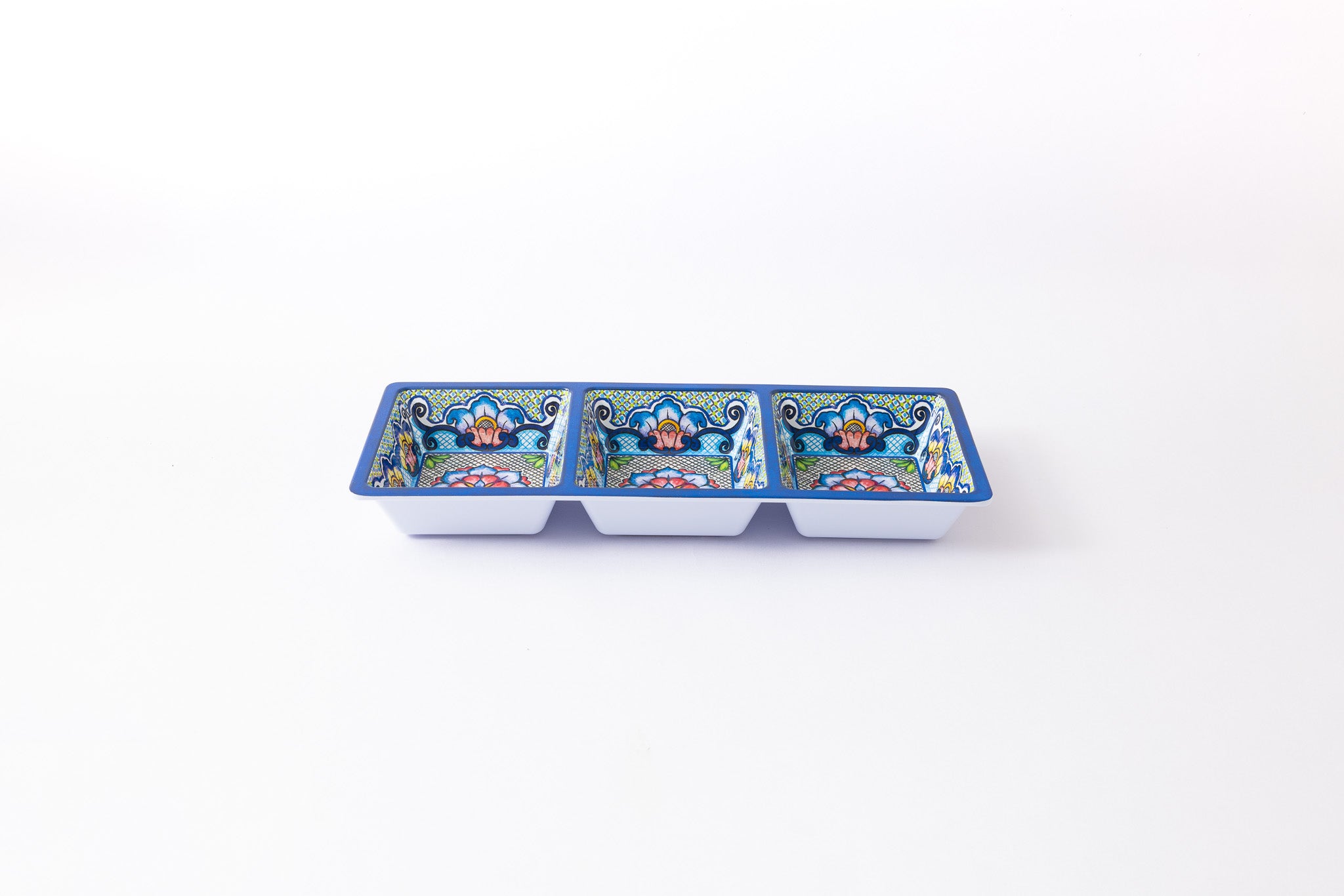 3 Section Taco Tray (Blue) – Prepara