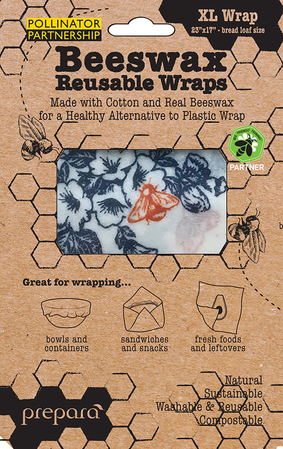 Natural Beewax Food Wrap (Floral) - XL