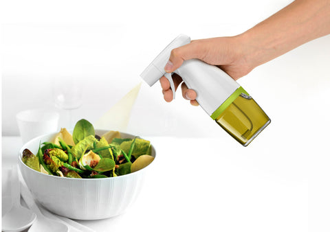 Prepara Simply Spray Oil Mister for dispensing cooking oil in a consistent and easy way.