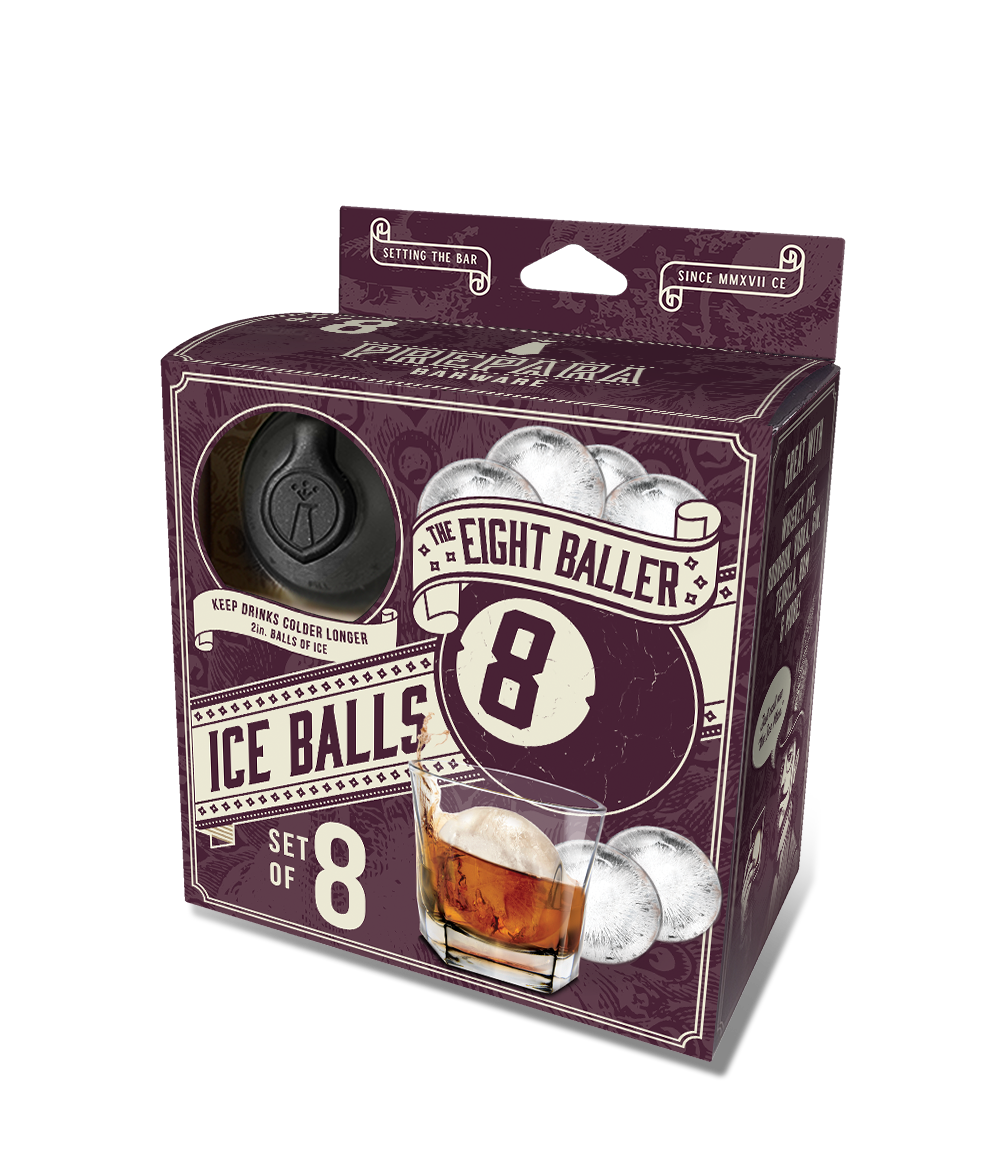 The Eight Baller: Set of 8 Ice Balls